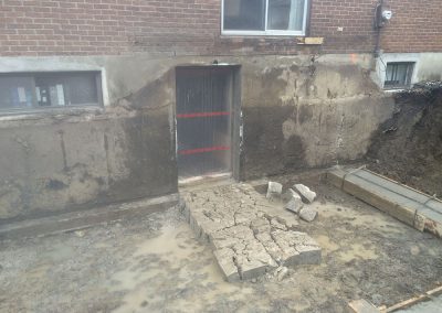 Ouverture de mur pour porte Repentigny - Sciage de beton JV