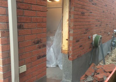 Ouverture de mur pour porte Terrebonne - Sciage de beton JV